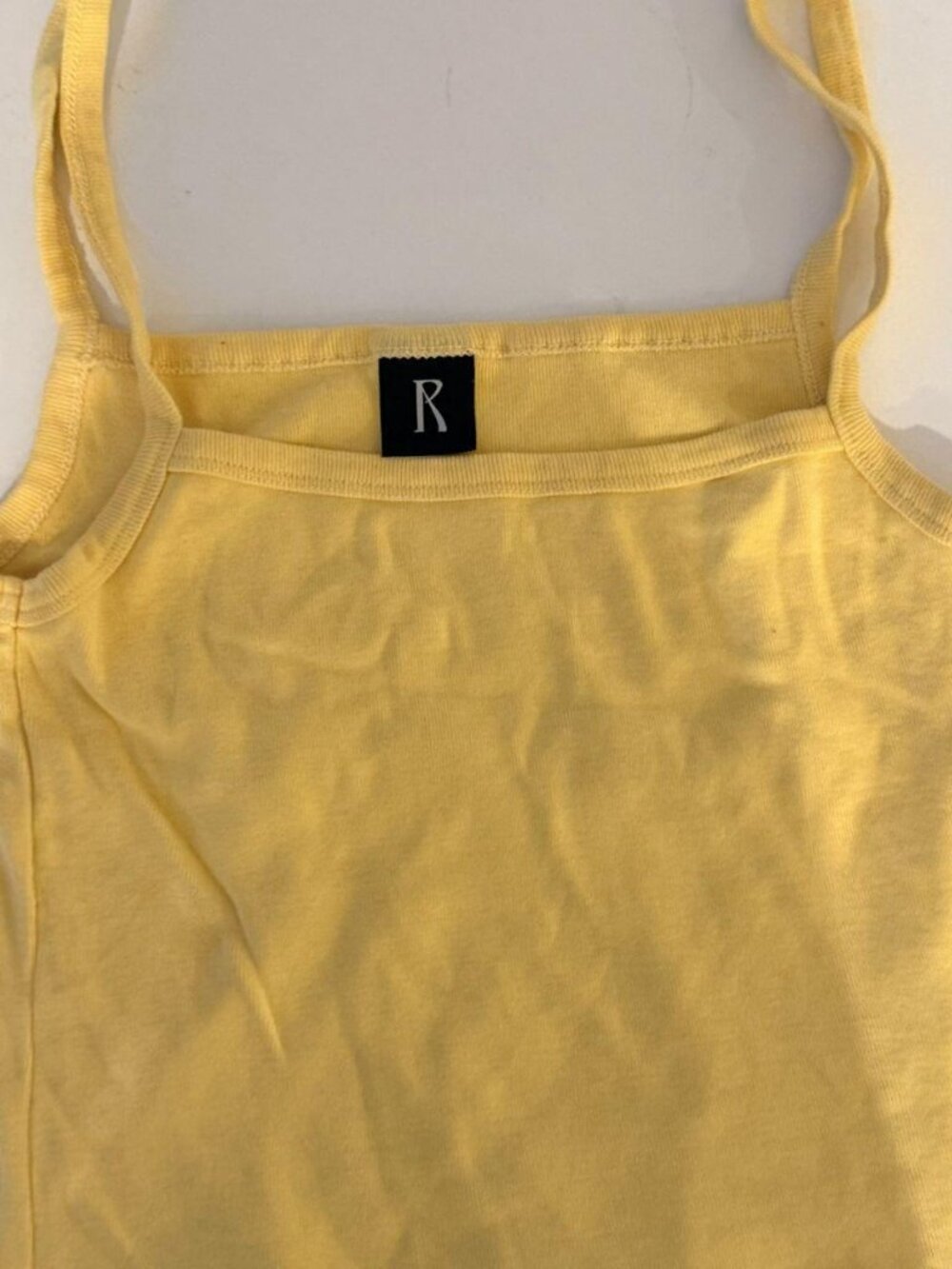 Realisation Par Cotton Cami Top in Butter Yellow - Size S
